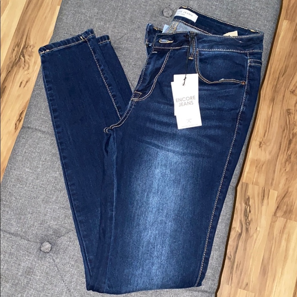 Dark blue jeans